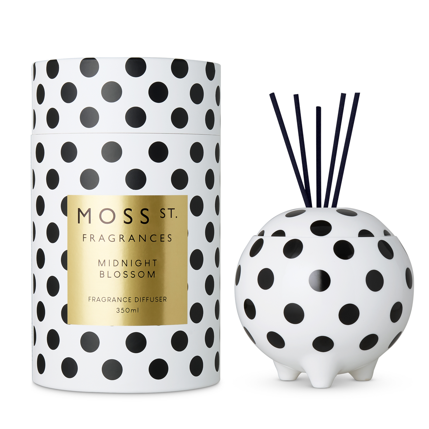 Moss St Ceramic Diffuser - Midnight Blossom - 350mL