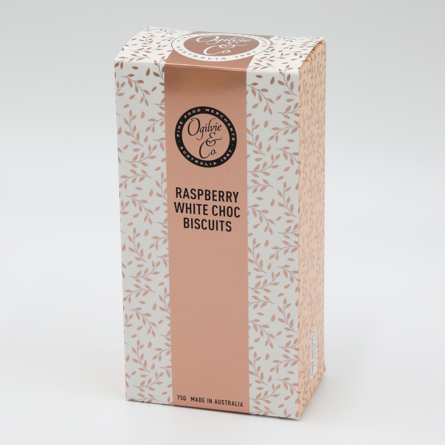 Ogilvie & Co - Raspberry & White Choc Biscuits - 75g