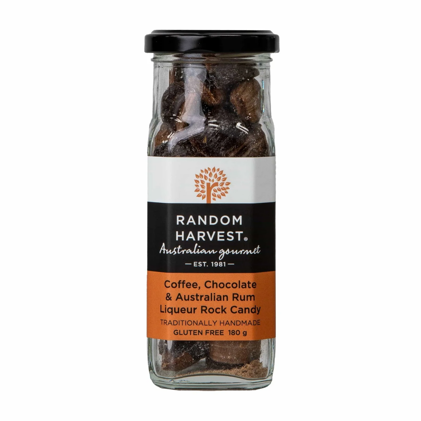 Random Harvest - Coffee, Chocolate & Australian Rum Liqueur Rock Candy - 180g
