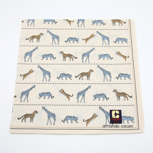 Armando Caruso - Mens Hankies - Safari Animal