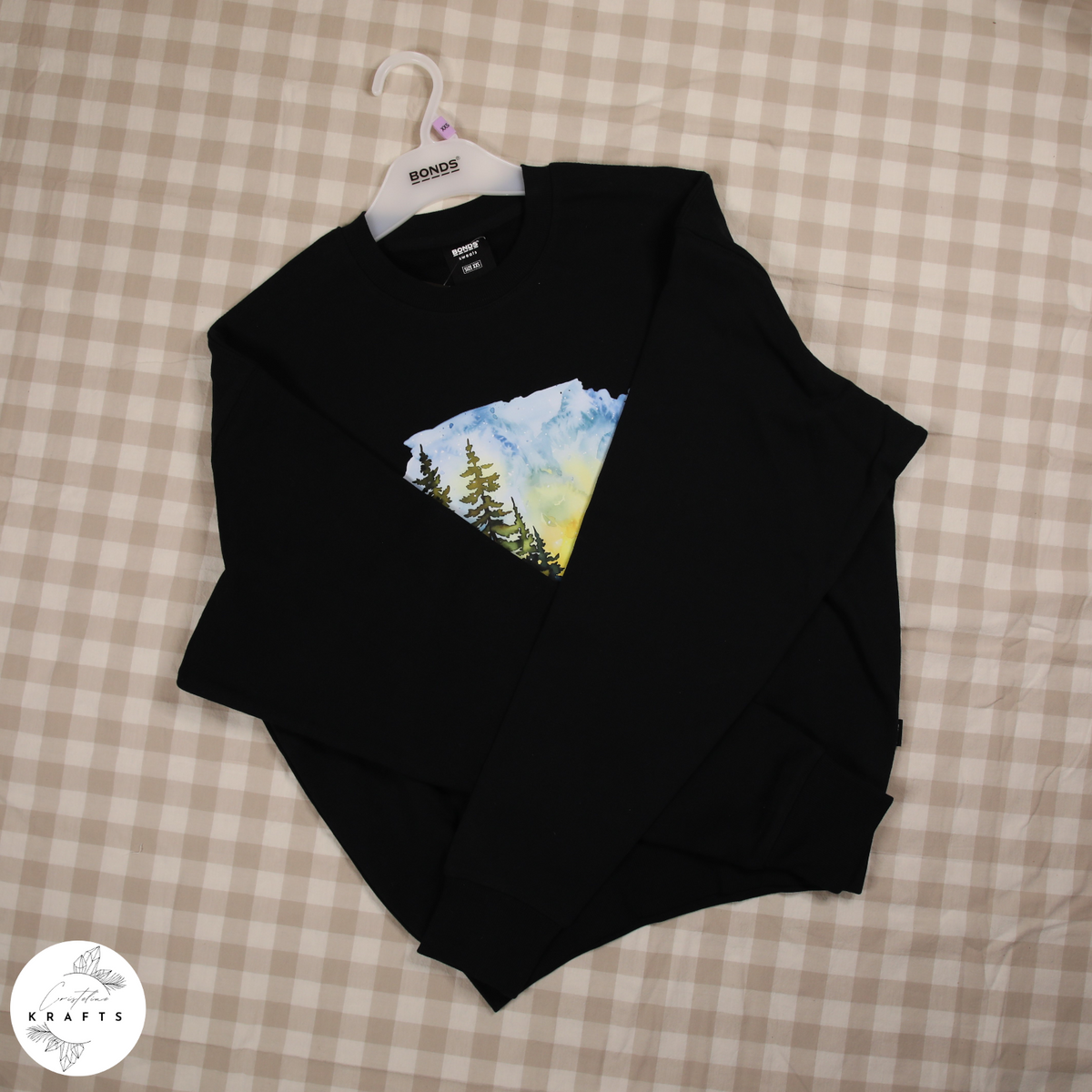 Bonds - Black Jumper - Camping in the Forest