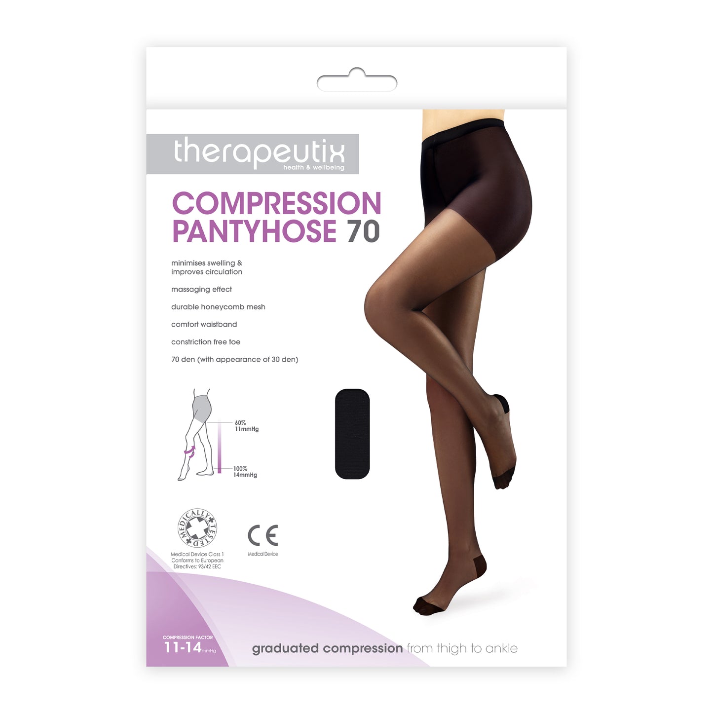 Therapeutix 70D Compression Pantyhose