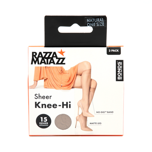 Razzamatazz Sheer Knee-Hi - 2pk