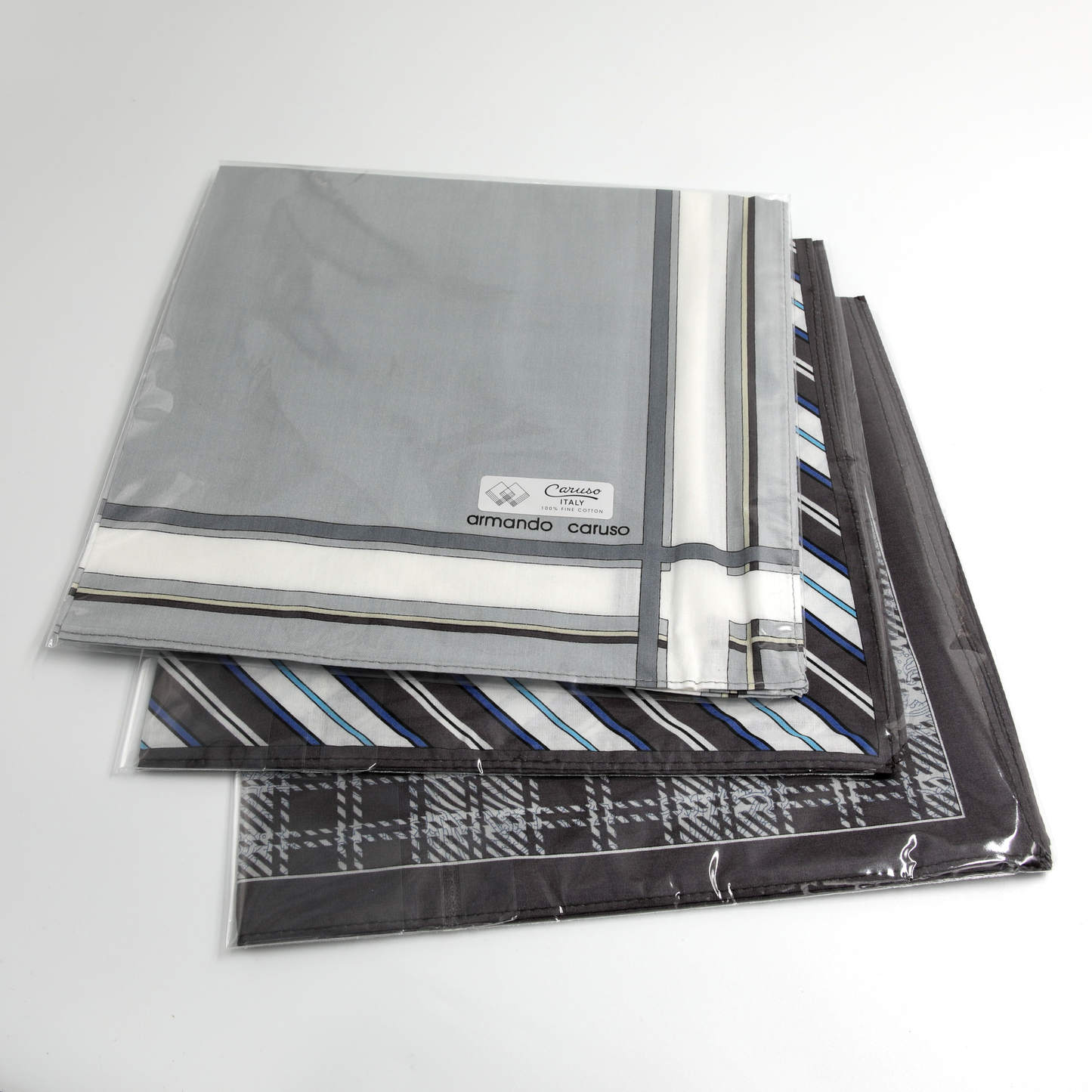 Armando Caruso - Mens Hankies - Greys