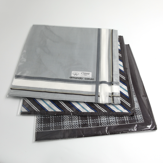 Armando Caruso - Mens Hankies - Greys