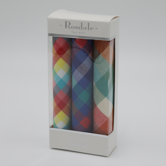 Rosdale - Ladies Hankies - European Woven - Box of 3