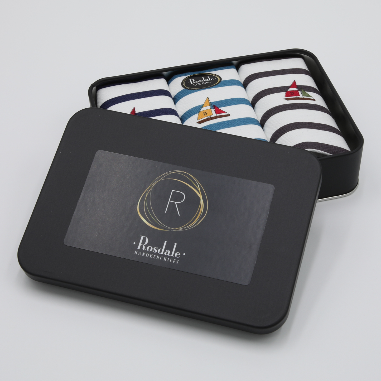 Armando Caruso - Mens Hankies - Tin of 3