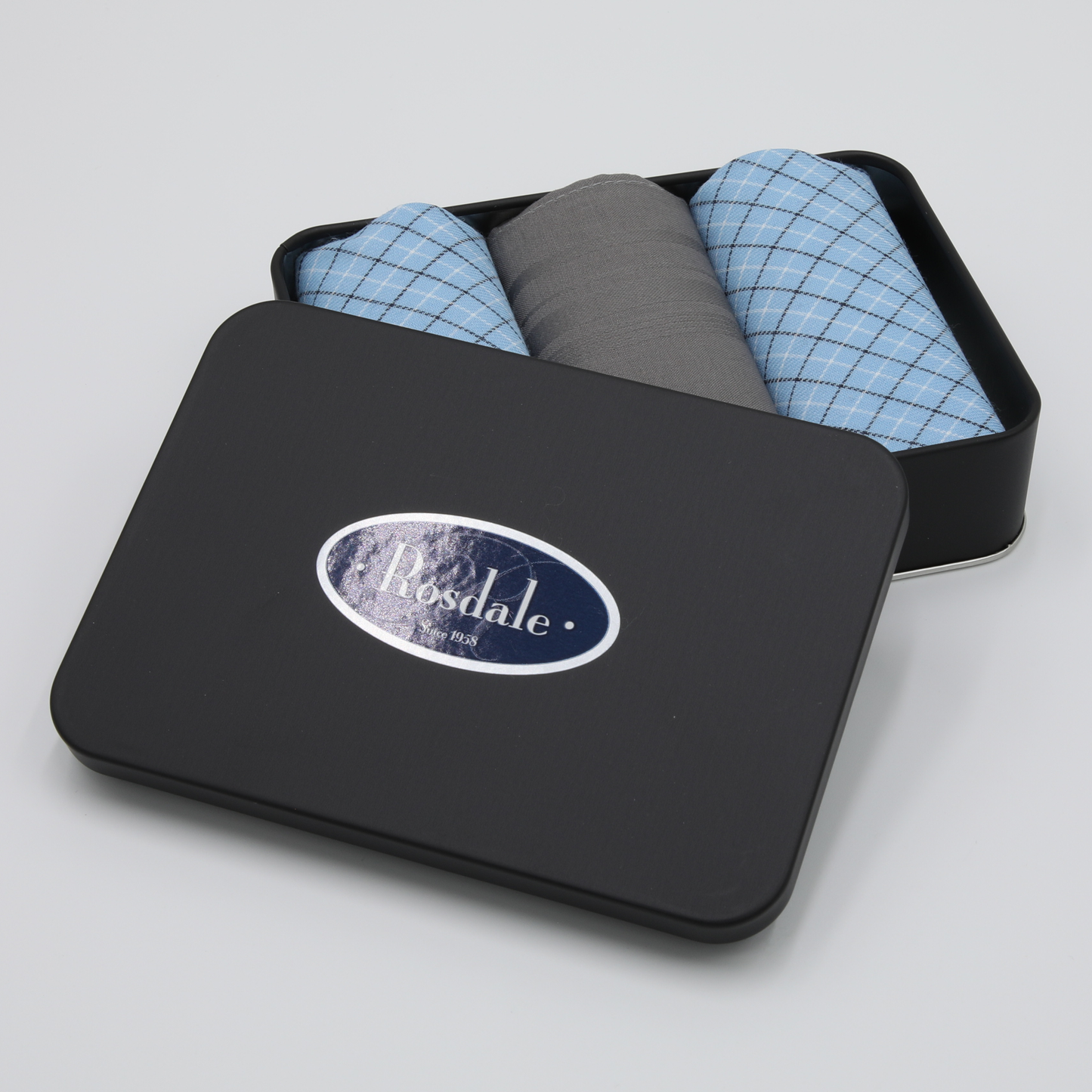 Rosdale - Mens Hankies - Tin of 3