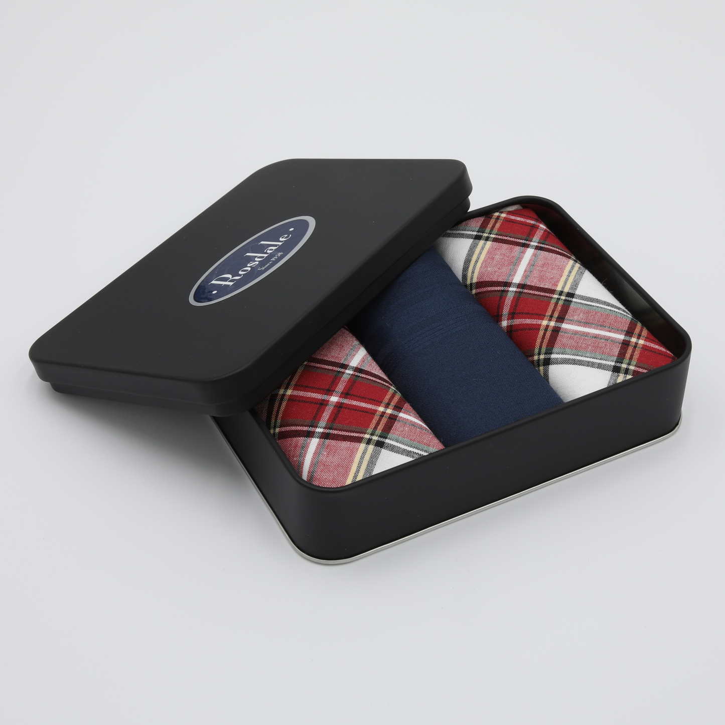 Rosdale - Mens Hankies - Tin of 3