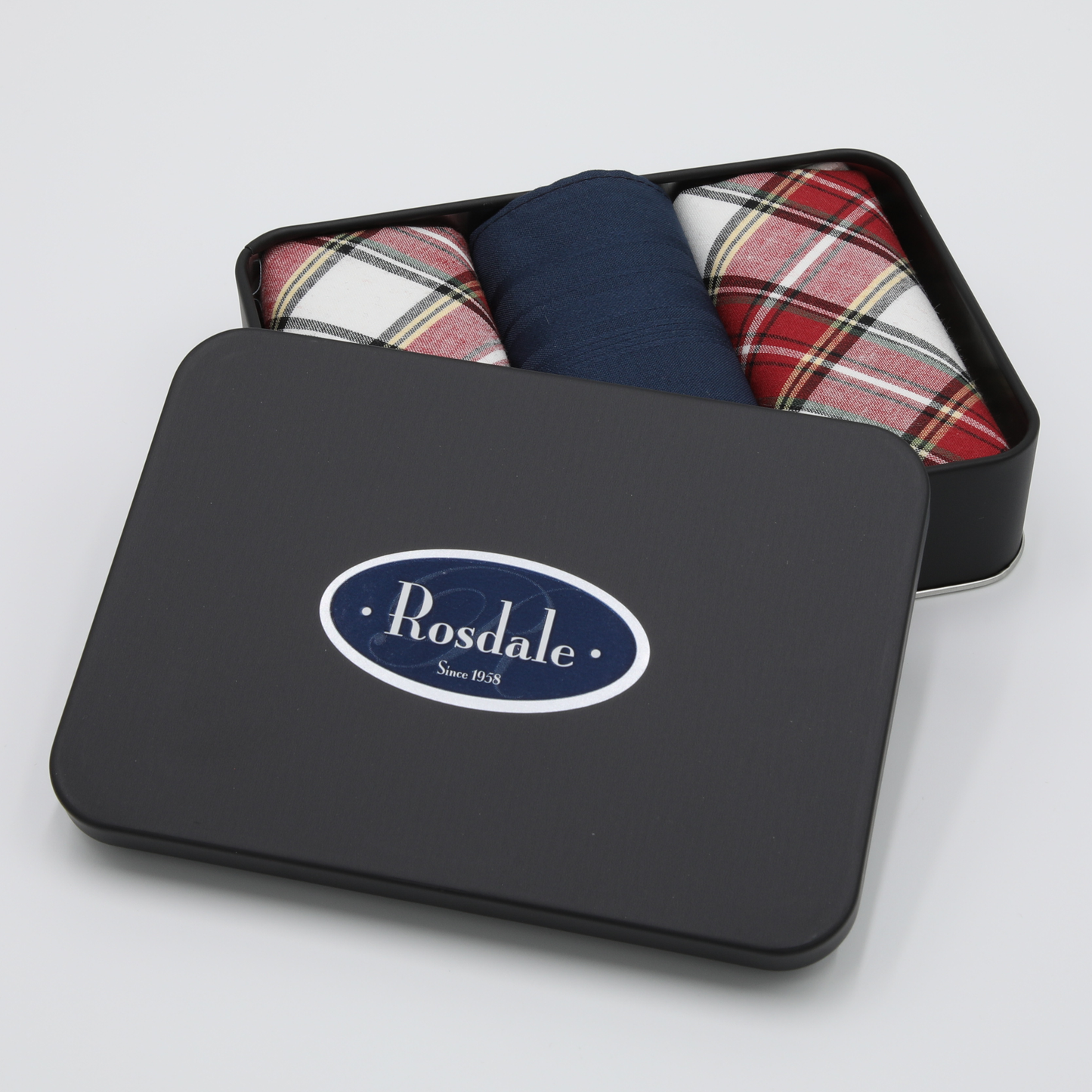 Rosdale - Mens Hankies - Tin of 3