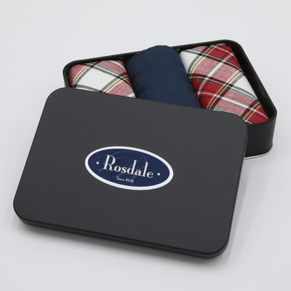 Rosdale - Mens Hankies - Tin of 3