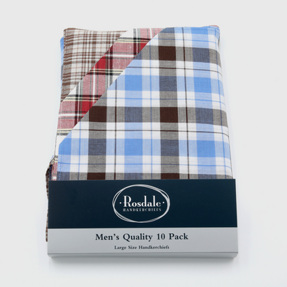 Rosdale - Mens Hankies - Quality 10pk