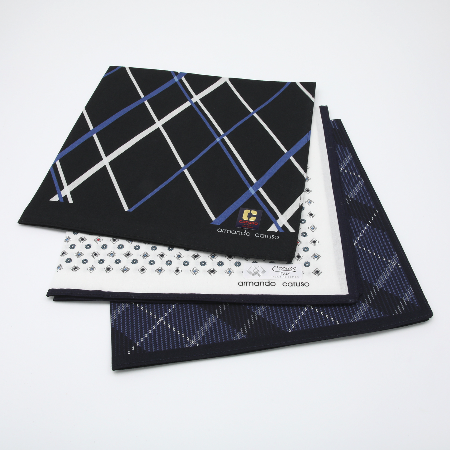 Armando Caruso - Mens Hankies - Navys