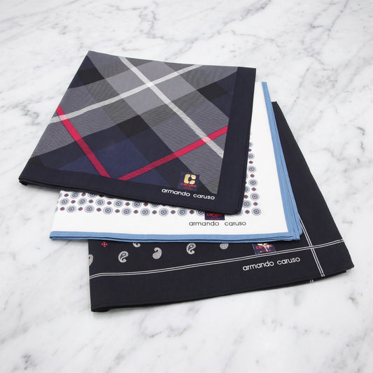 Armando Caruso - Mens Hankies - Reds