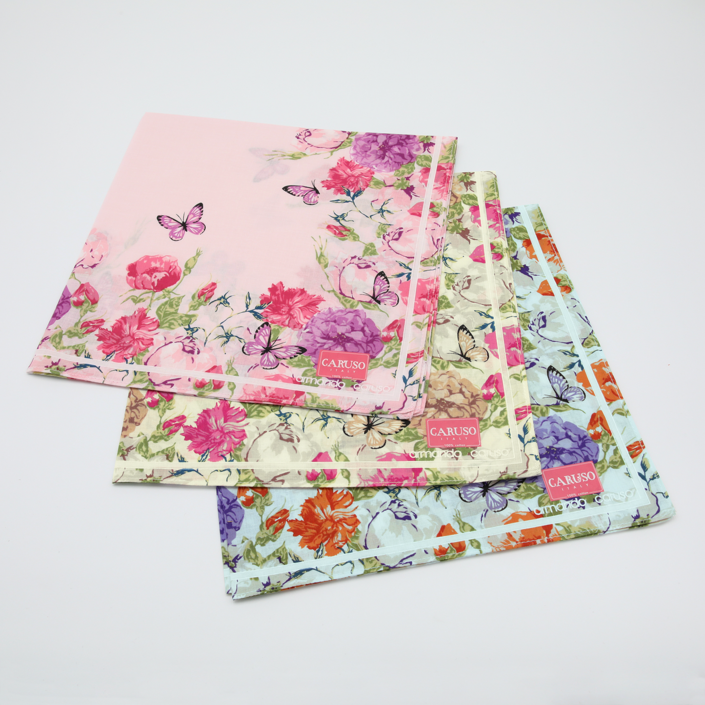 Armando Caruso - Ladies Hankies - Painted Flowers