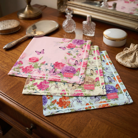Armando Caruso - Ladies Hankies - Painted Flowers