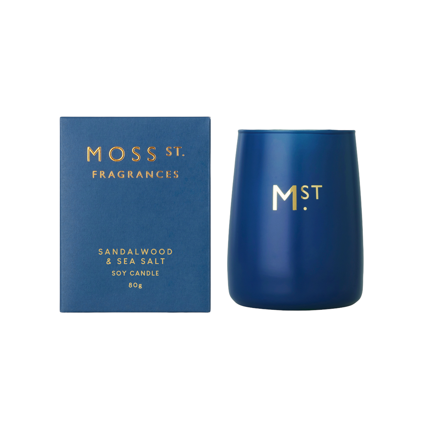 Moss St Soy Candle - Sandalwood & Sea Salt - 80g