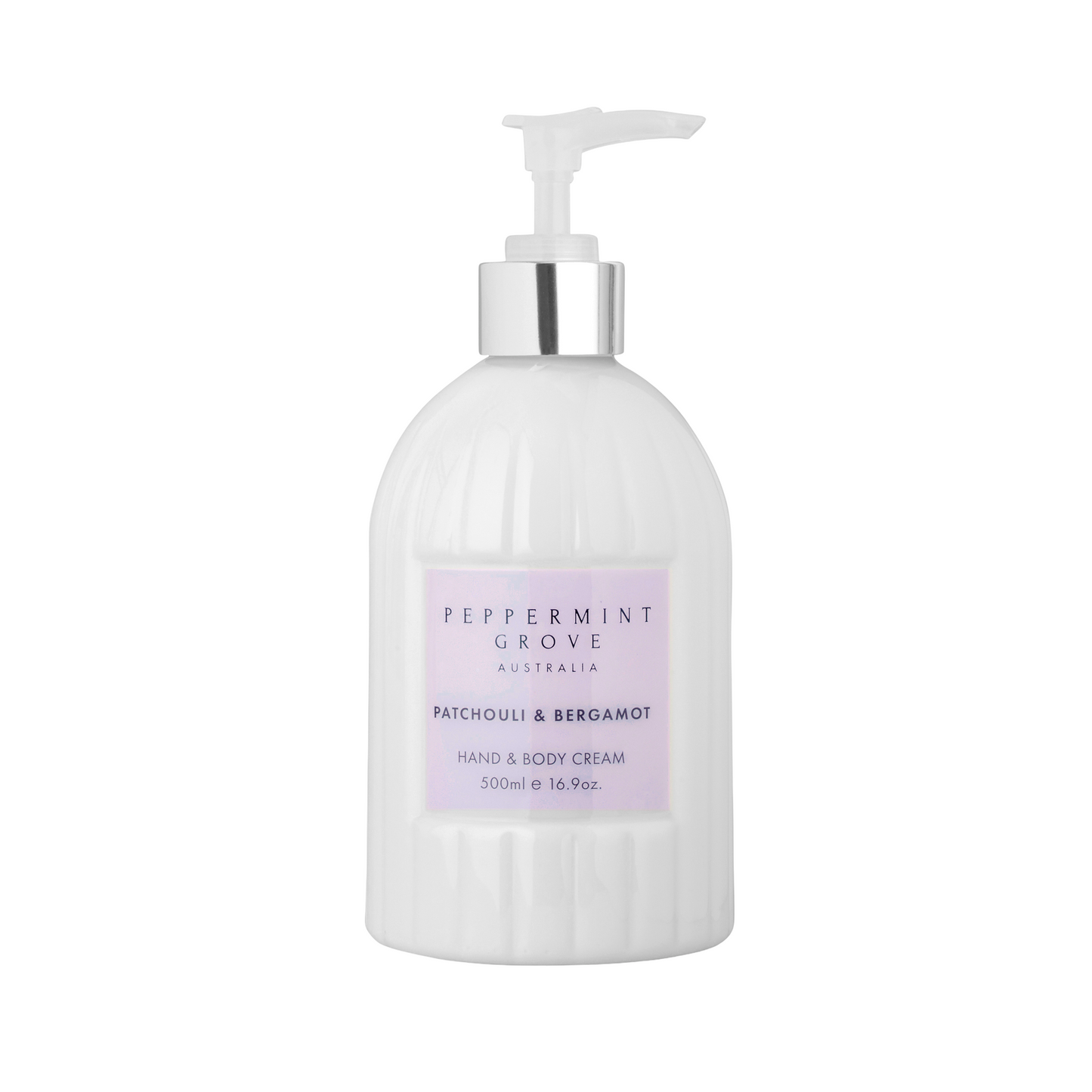 Peppermint Grove Hand & Body Cream Pump - Patchouli & Bergamot - 500mL