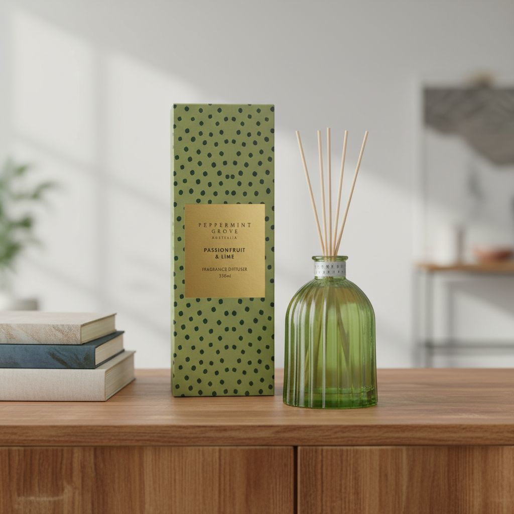 Peppermint Grove Reed Diffusers - Passionfruit & Lime - 350mL