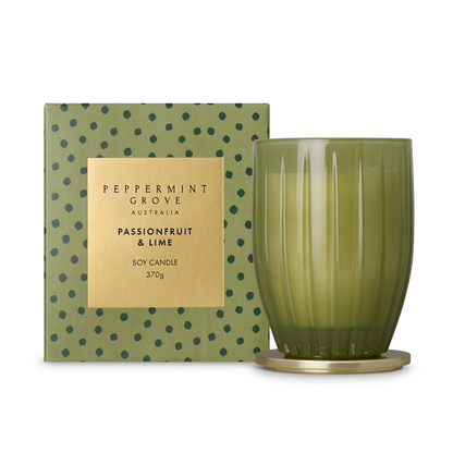 Peppermint Grove Soy Candle - Passionfruit & Lime - 370g