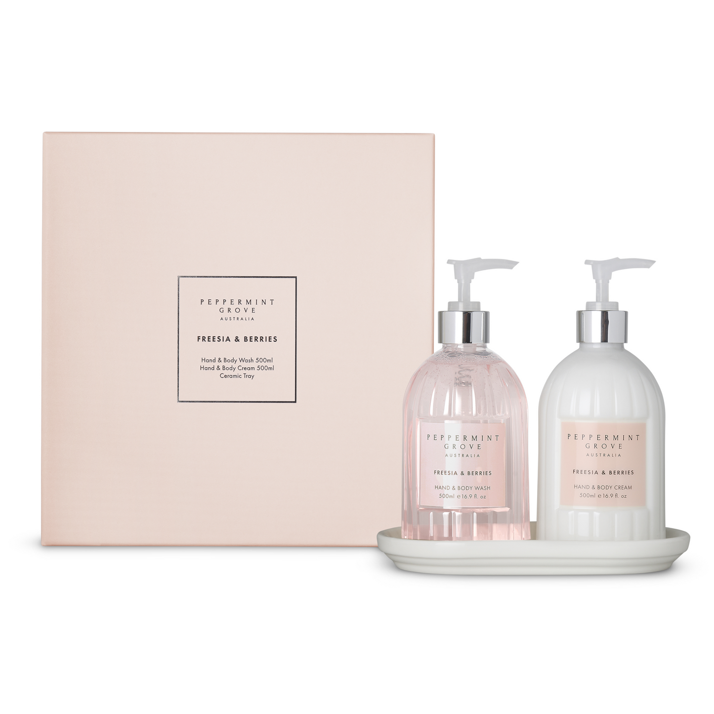 Peppermint Grove Hand Care Gift Set - Freesia & Berries - 500mL