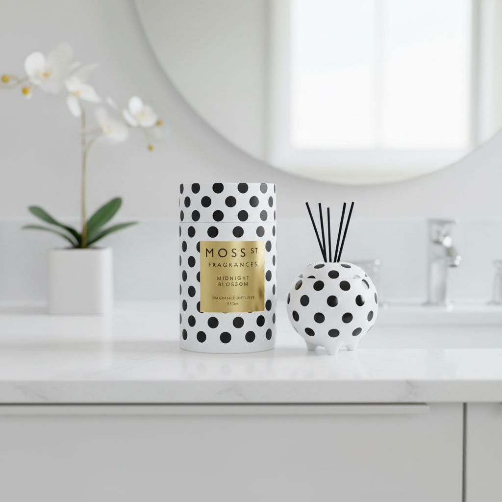 Moss St Ceramic Diffuser - Midnight Blossom - 350mL