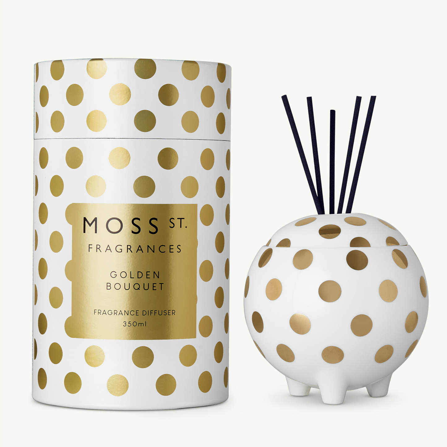 Moss St Ceramic Diffuser - Golden Bouquet - 350mL