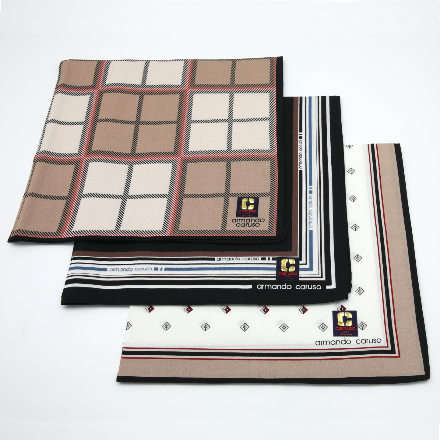 Armando Caruso - Mens Hankies - Beige