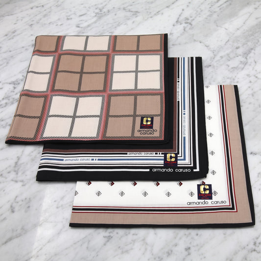 Armando Caruso - Mens Hankies - Beige