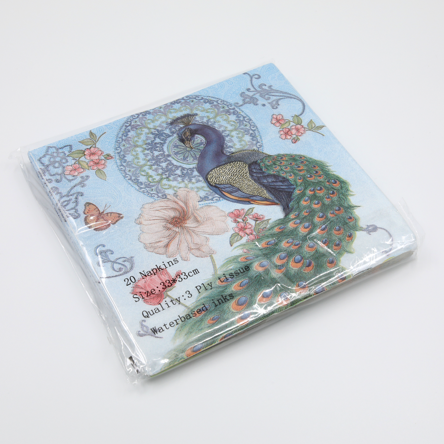 Paper Napkins - Royal Peacock - 20Pk