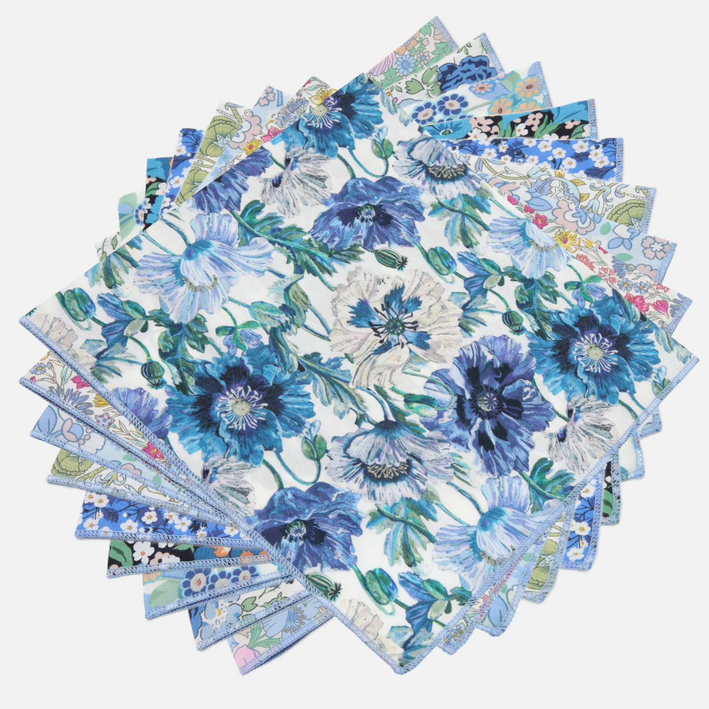 Annas - Liberty - Ladies Hankies - Blues