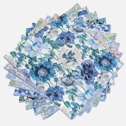 Annas - Liberty - Ladies Hankies - Blues