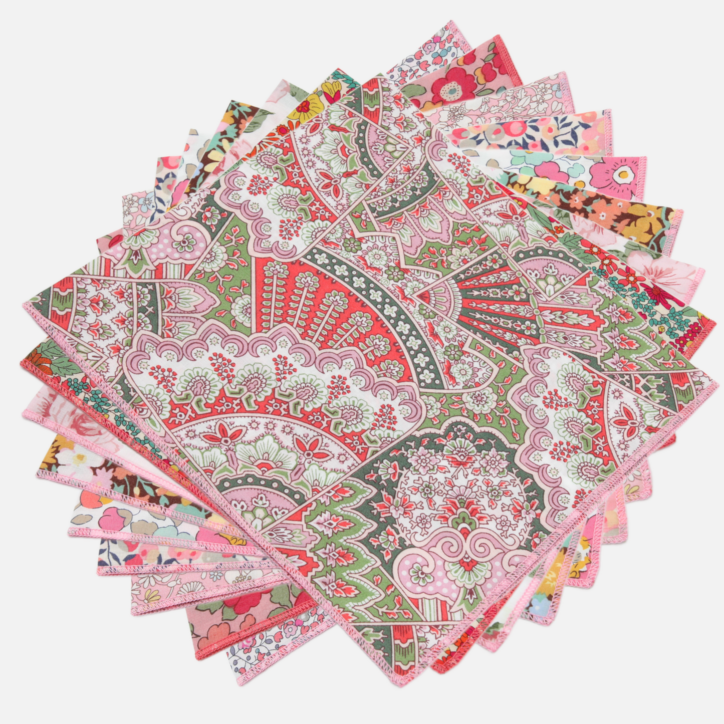 Annas - Liberty - Ladies Hankies - Pinks