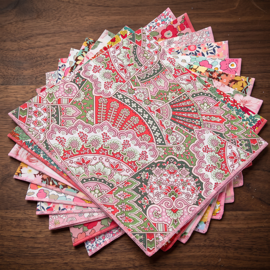 Annas - Liberty - Ladies Hankies - Pinks