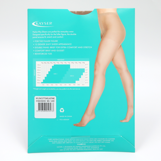 Kayser Plus Nylon Sheer Pantyhose