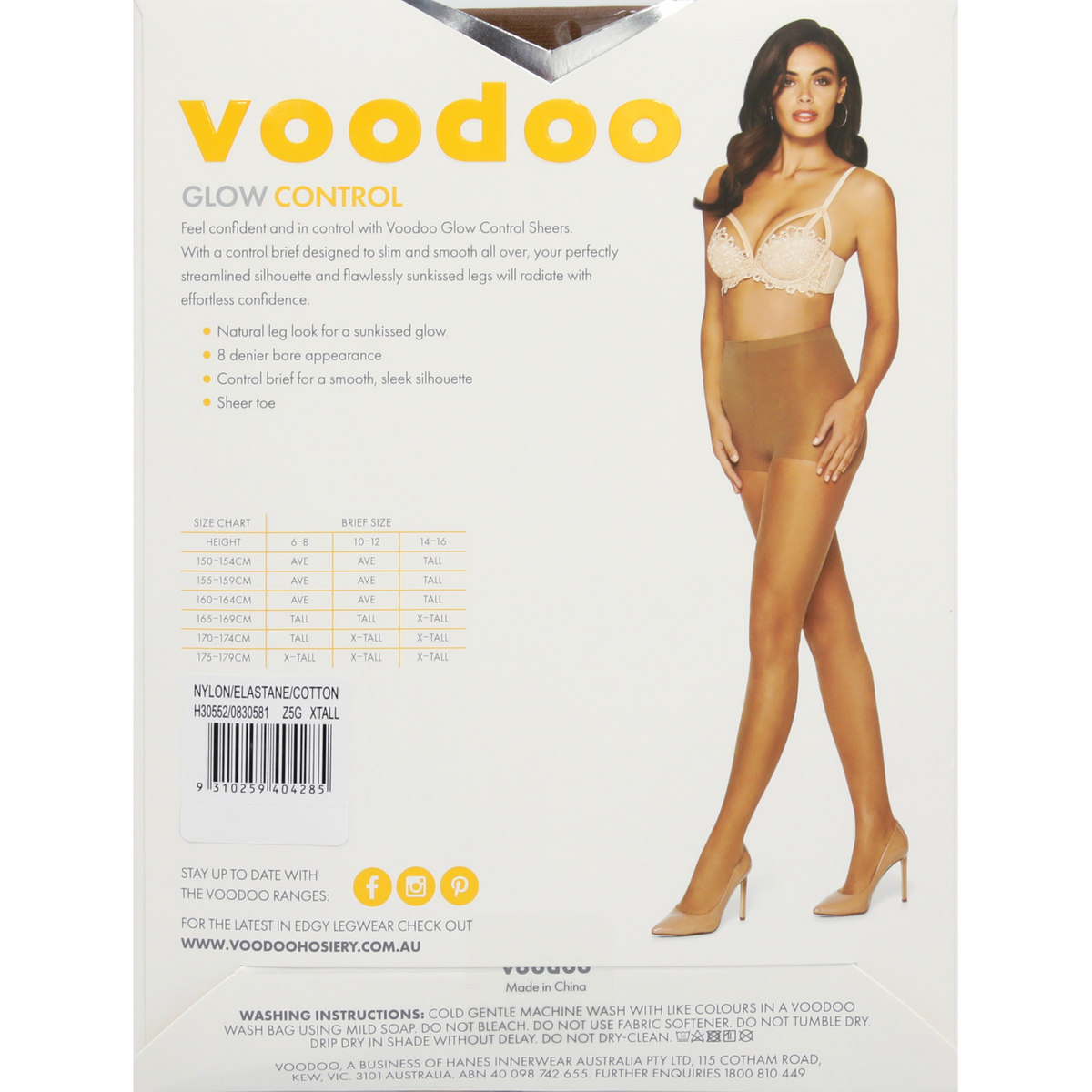Voodoo Glow Control Pantyhose