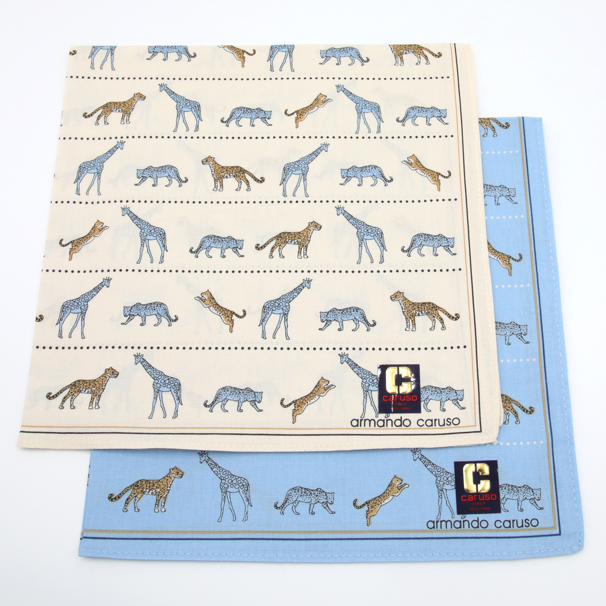 Armando Caruso - Mens Hankies - Safari Animal