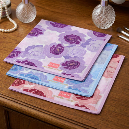Armando Caruso - Ladies Hankies - Roses Two Tone