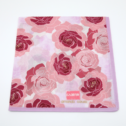 Armando Caruso - Ladies Hankies - Roses Two Tone