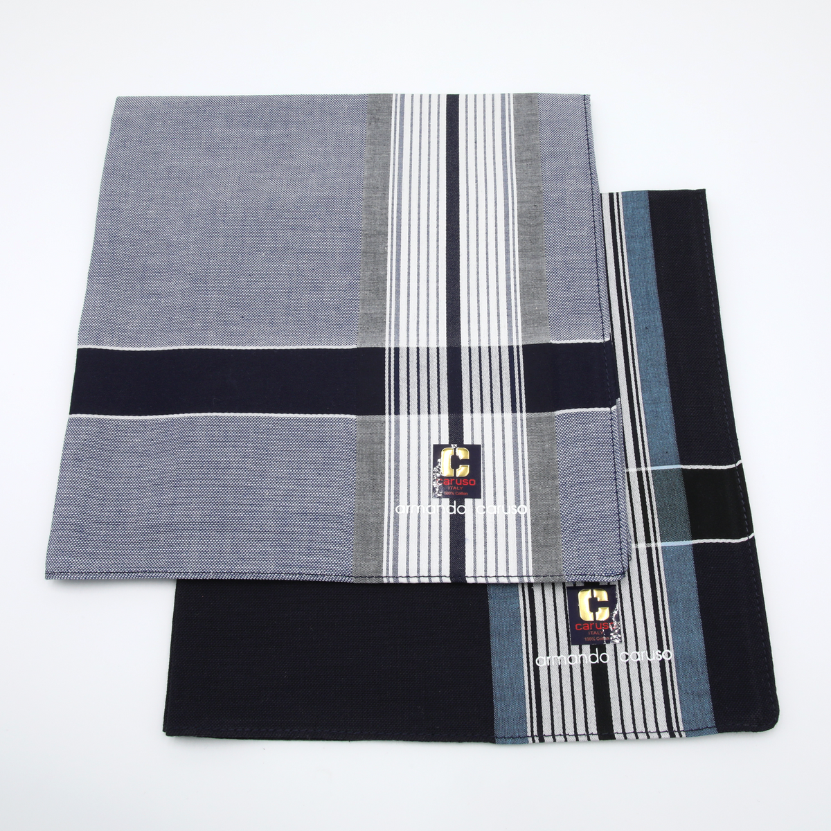 Armando Caruso - Mens Hankies - Dark/Light Denim