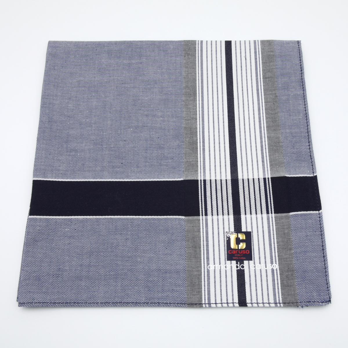 Armando Caruso - Mens Hankies - Dark/Light Denim