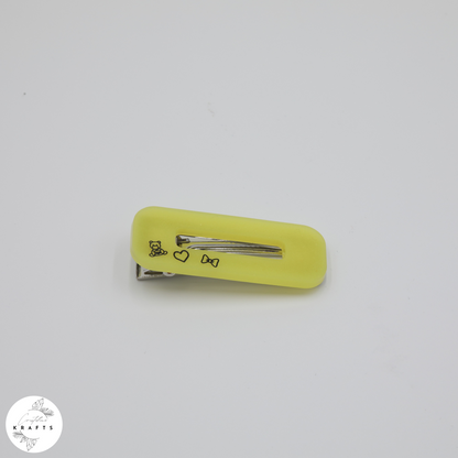 Hair Clip Trio - Summer Fun - Teddy Bear Love