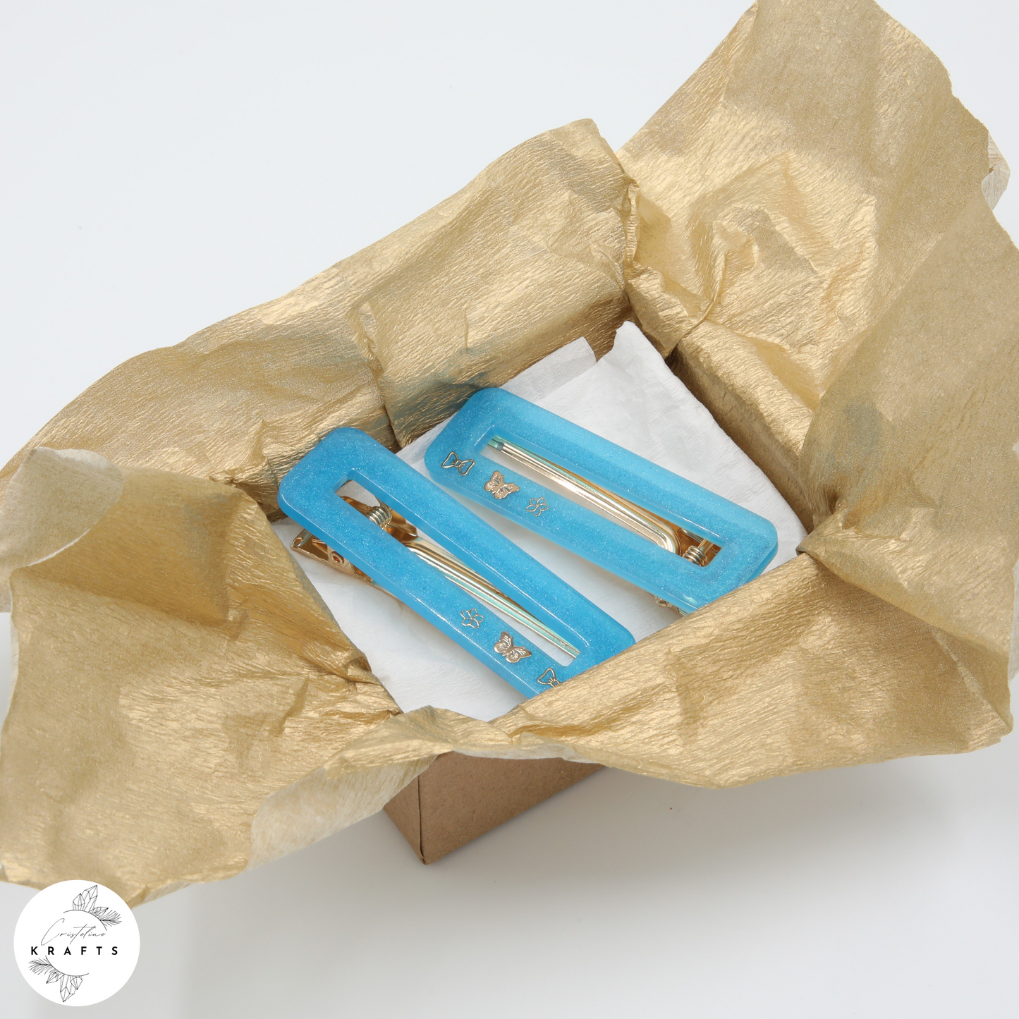 Hair Clip Pair - Cobalt Blue All Things Nice