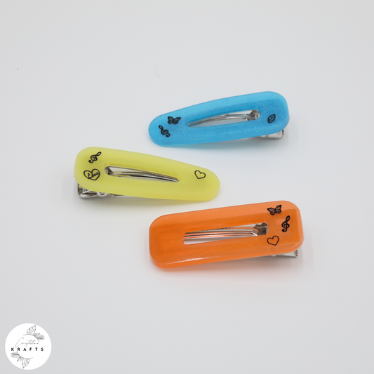 Hair Clip Trio - Summer Fun - Love of Music