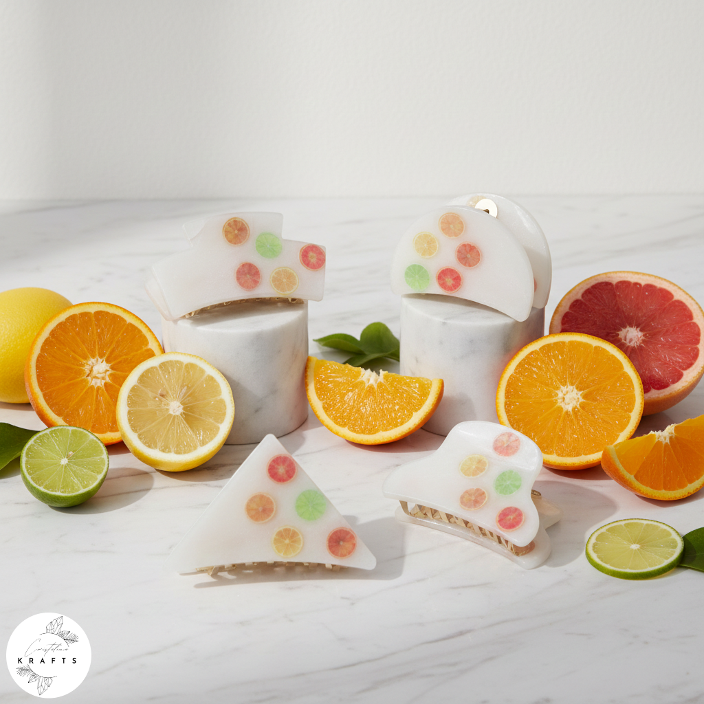 Hair Claw - Summer Citrus Spread