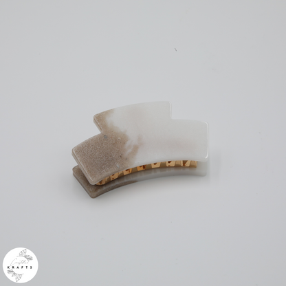 Hair Claw - Sandy White