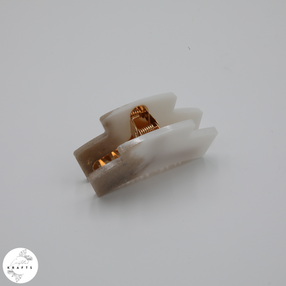 Hair Claw - Sandy White