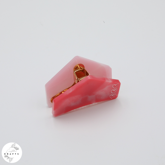 Hair Claw - Pink Heart Trio