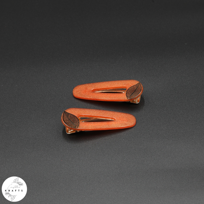 Triangle Pair - Black Classic Leaf - Autumn