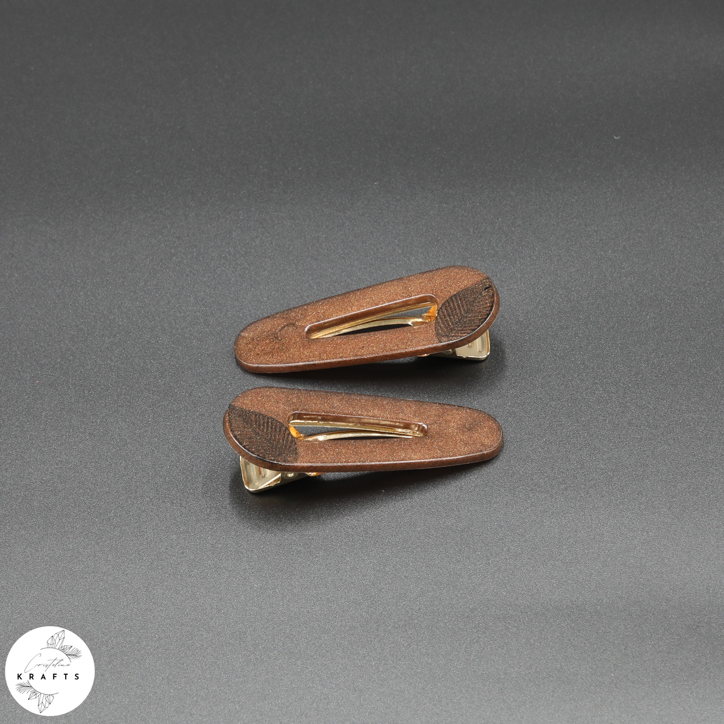 Triangle Pair - Black Classic Leaf - Autumn